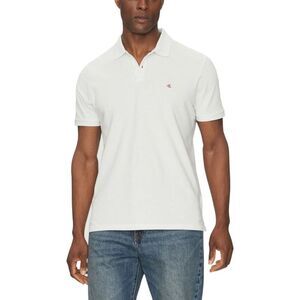 Calvin Klein Jeans White Cotton Polo Men's Shirt